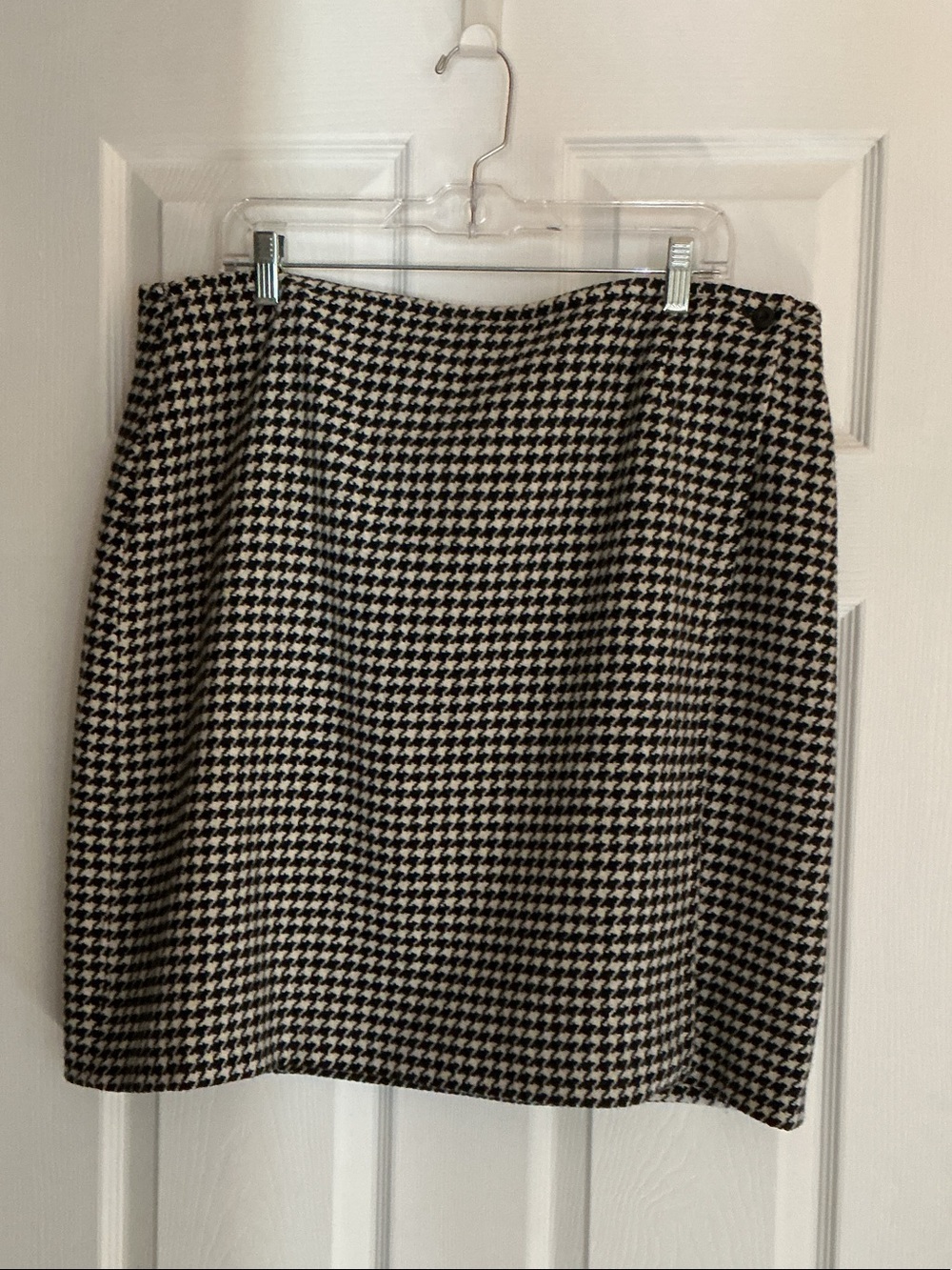 Classic Black and White Houndstooth Women's Skirt